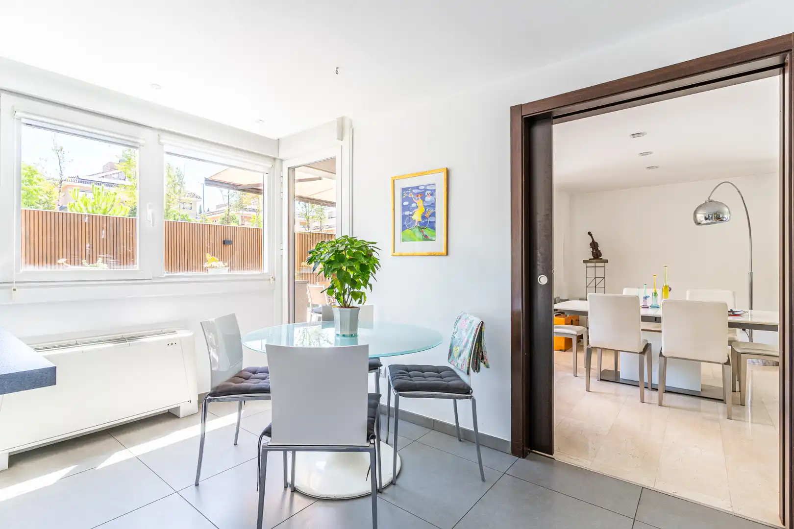 Dining room of Detached homes for sale in Las Rozas de Madrid  with Air Conditioner, Heating and Private garden