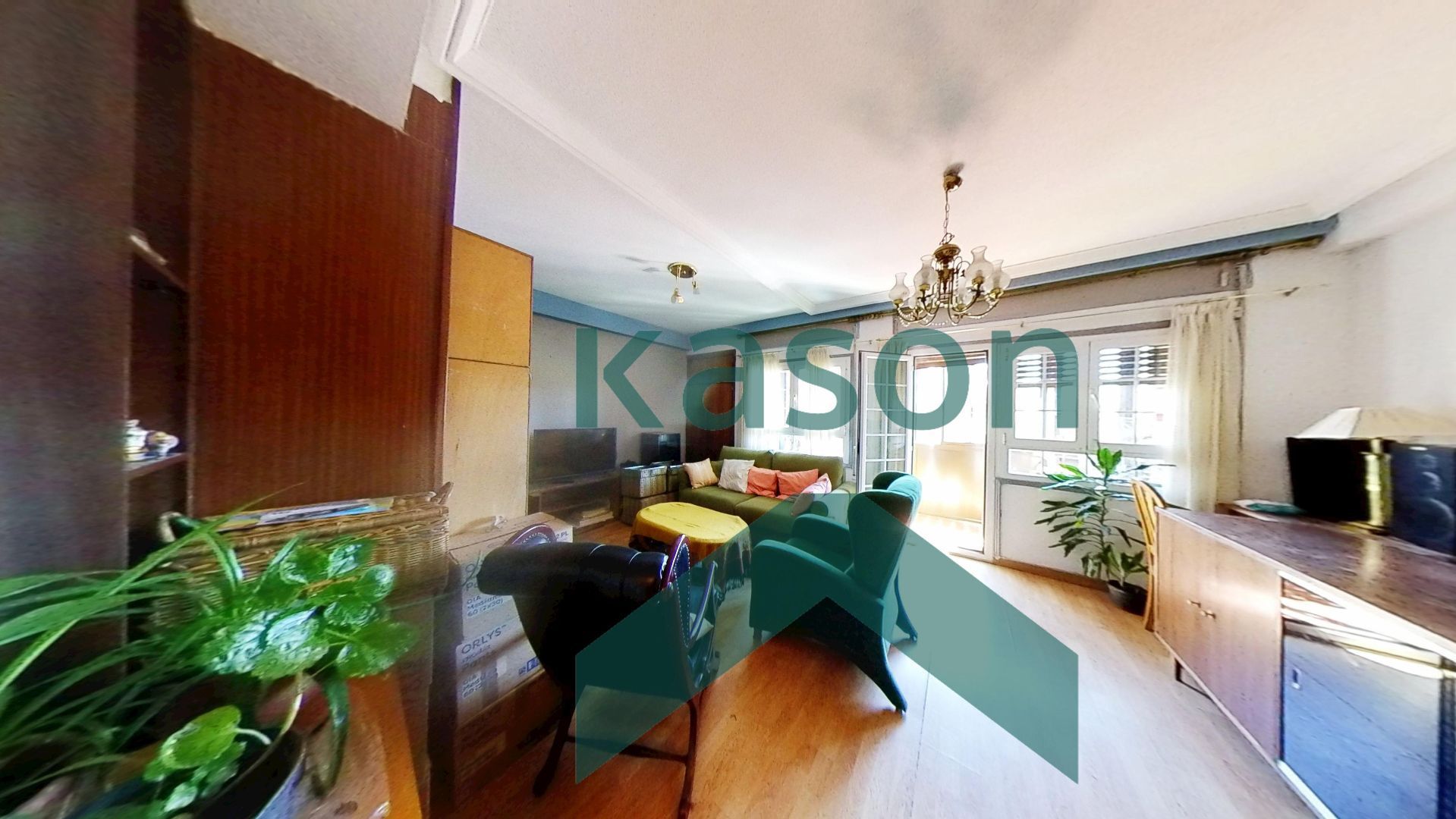 Living room of Flat for sale in  Madrid Capital  with Heating and Terrace