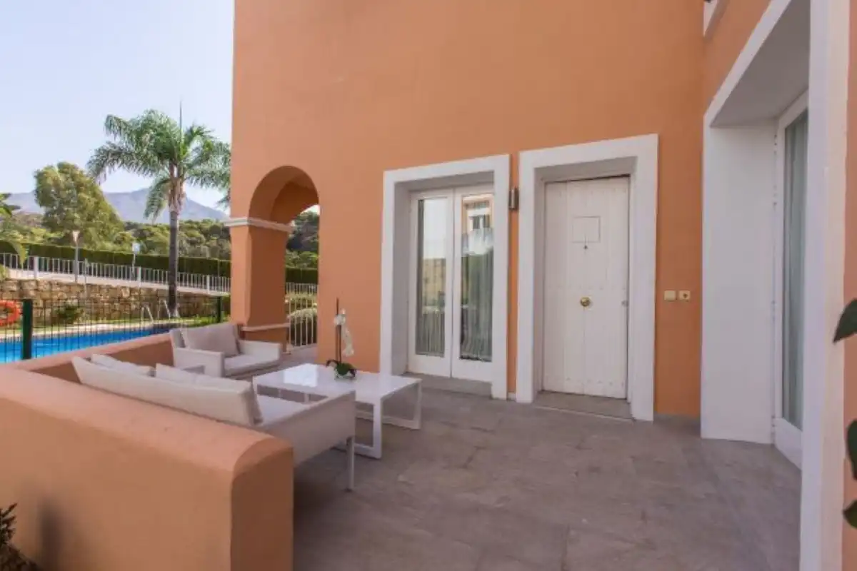 Terrace of Detached homes for sale in Marbella  with Air Conditioner, Furnished and Balcony