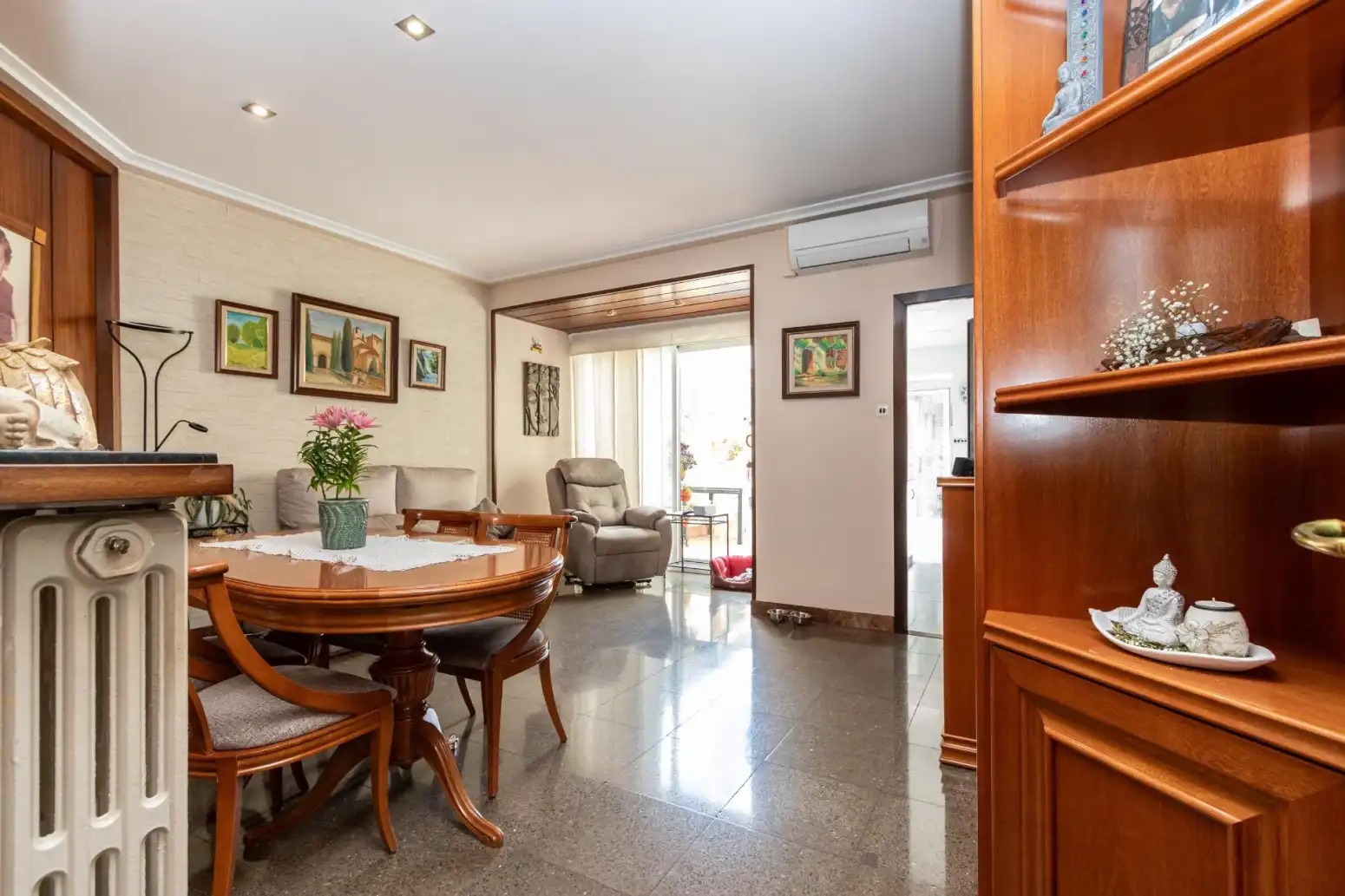 Living room of Houses for sale in Terrassa  with Heating, Parquet flooring and Terrace