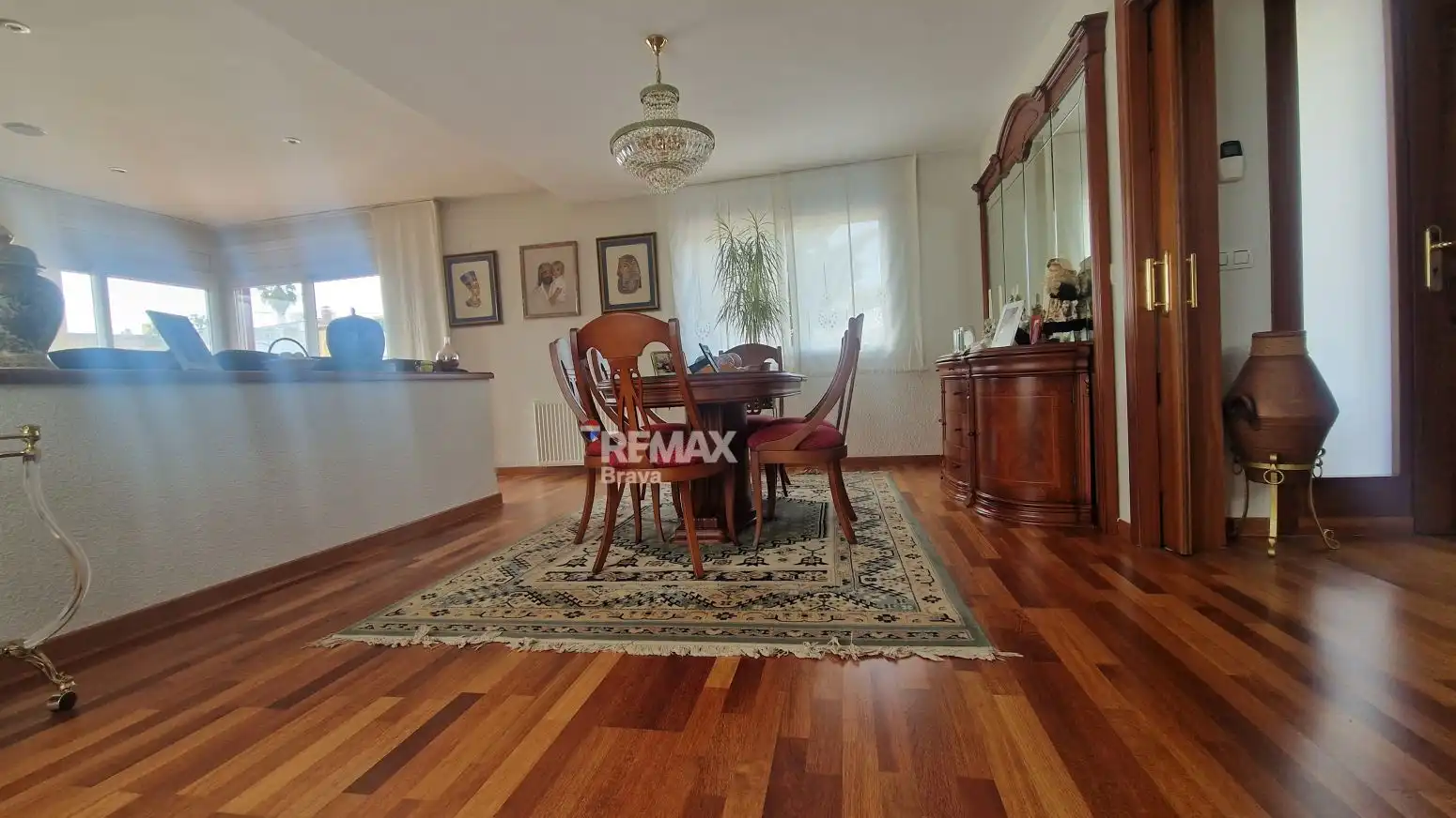 Dining room of Houses for sale in Roses  with Air Conditioner, Private garden and Parquet flooring