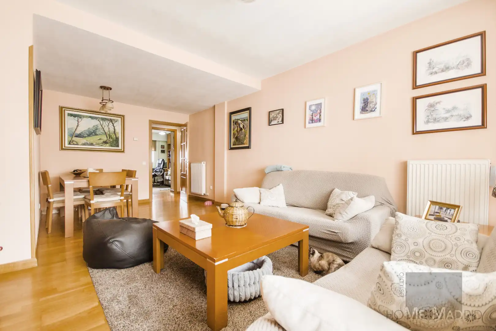 Sala de estar de Piso en venta en Madrid con Aire acondicionado, Calefacción y Parquet