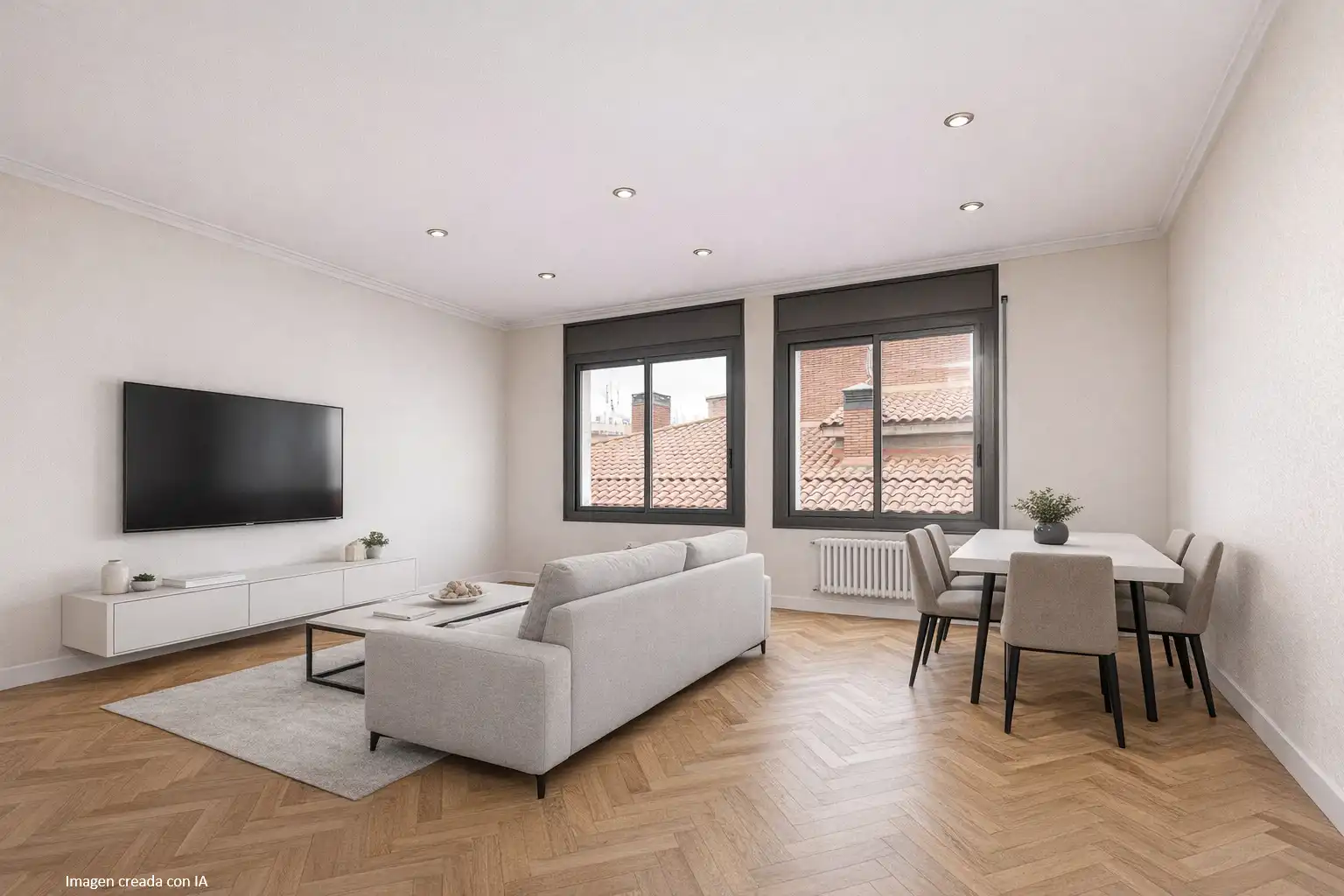Sala de estar de Piso en venta en Premià de Mar con Calefacción, Horno y Balcón