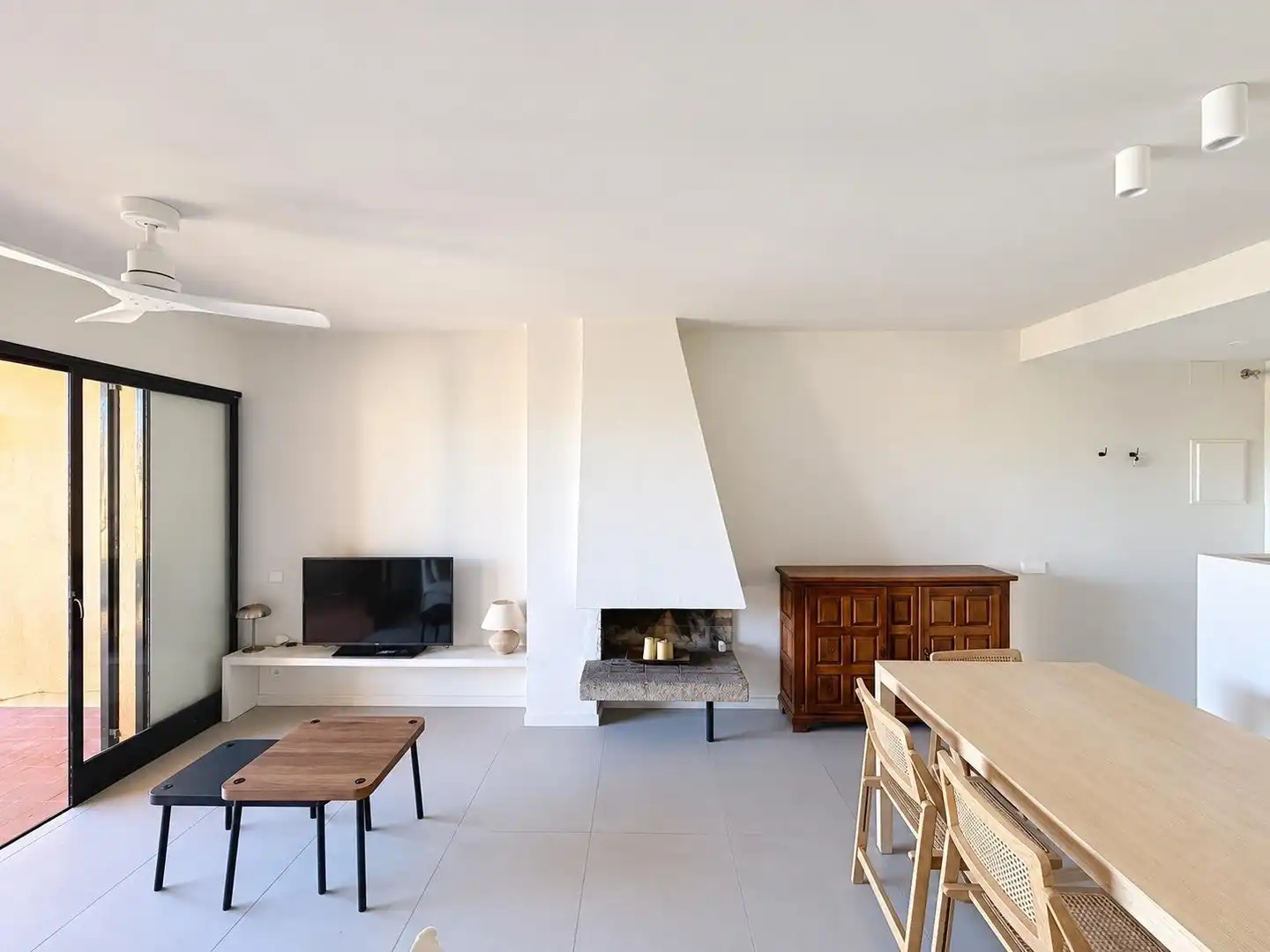 Sala de estar de Apartamento en venta en Palafrugell con Calefacción, Jardín privado y Amueblado