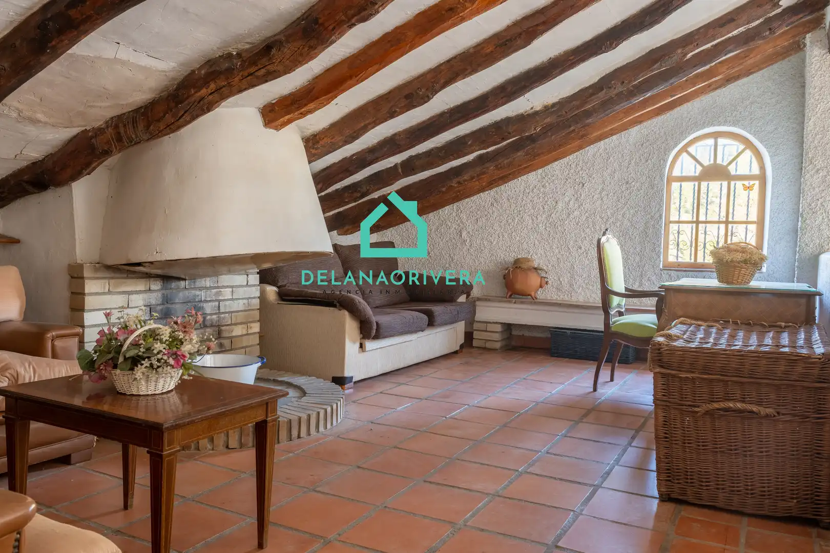 Living room of Country homes for rent in Villamalea  with Private garden, Terrace and Swimming Pool