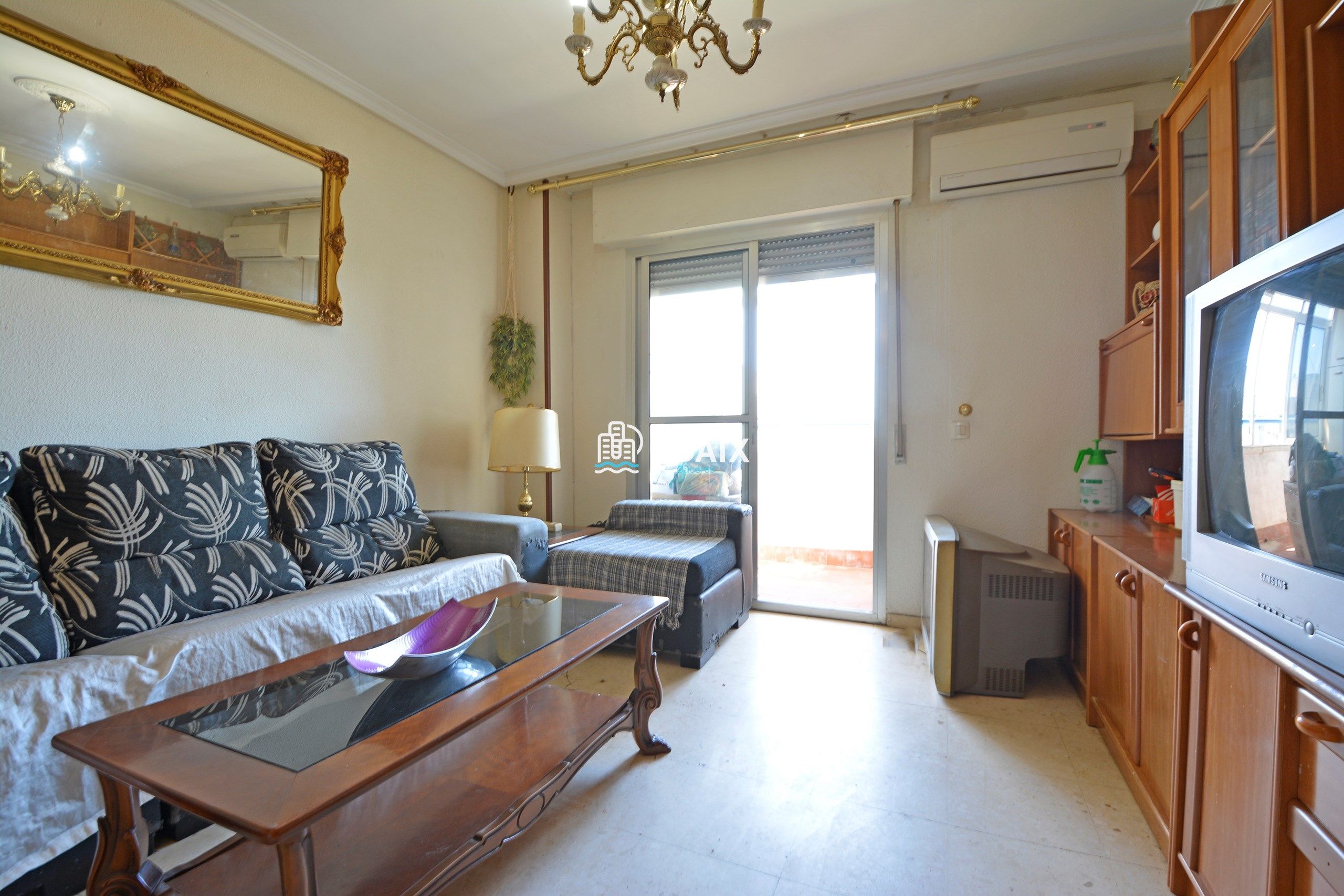 Living room of Flat for sale in Cáceres Capital  with Air Conditioner, Terrace and Balcony