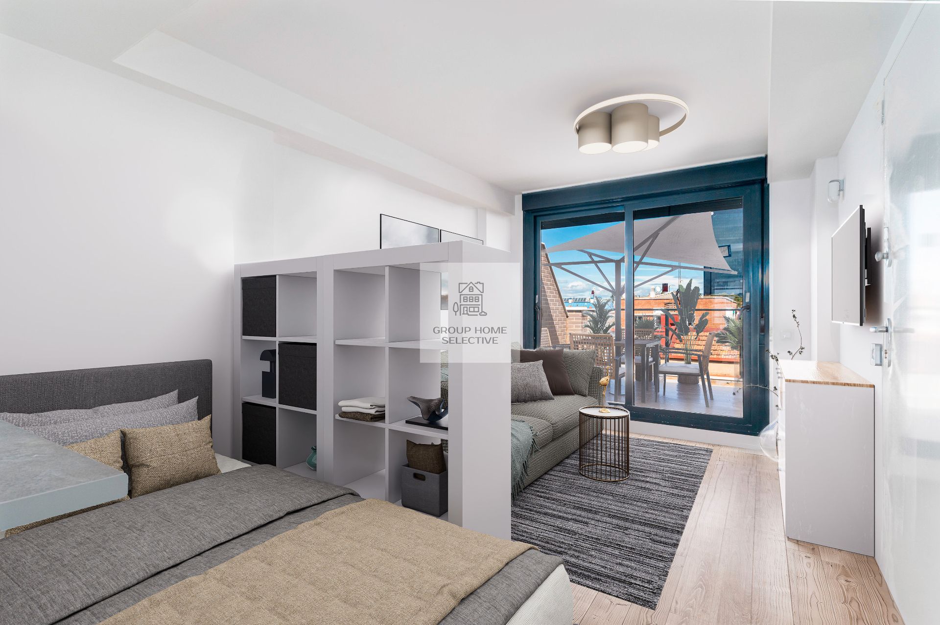 Bedroom of Attic to rent in  Madrid Capital  with Air Conditioner, Heating and Parquet flooring