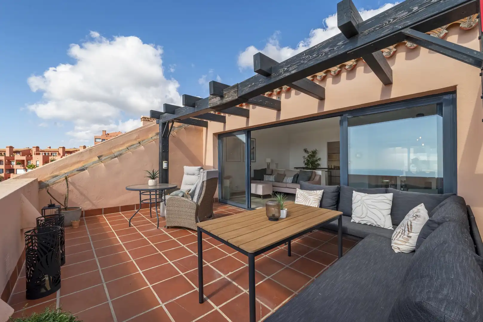 Terraza de Ático en venta en Mijas con Aire acondicionado, Terraza y Piscina