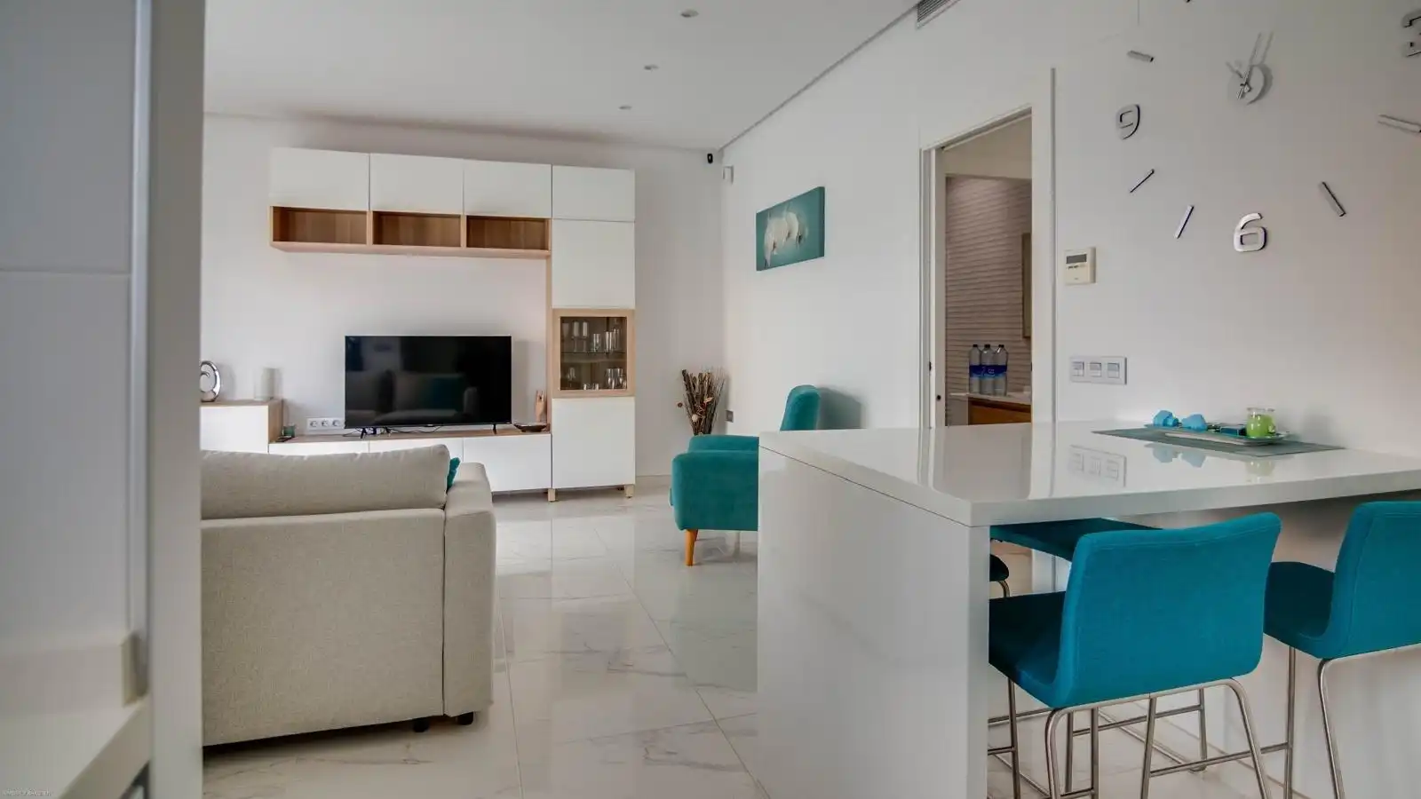 Sala d'estar de Casa o xalet en venda en San Javier amb Aire condicionat, Calefacció i Jardí privat