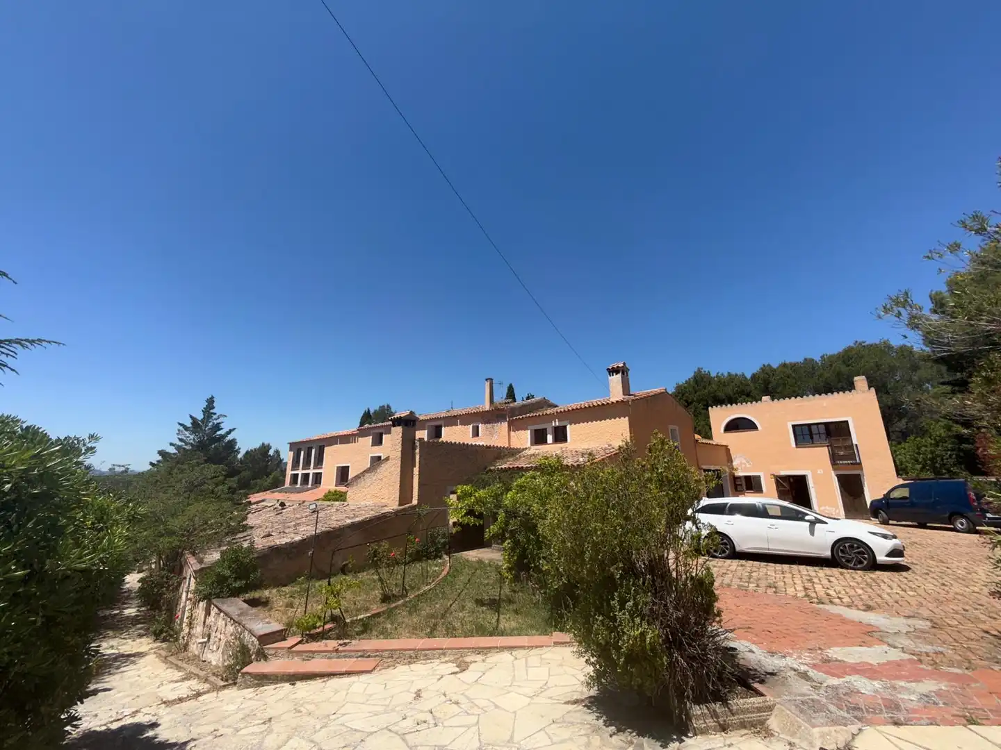 Vista exterior de Casa o chalet en venta en Querol con Jardín privado, Terraza y Piscina