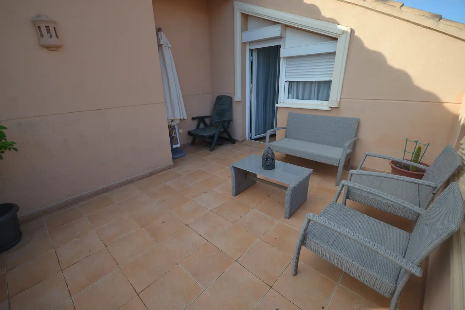 Terrasse von Dachboden zur Miete in Jávea / Xàbia mit Klimaanlage, Heizung und Terrasse