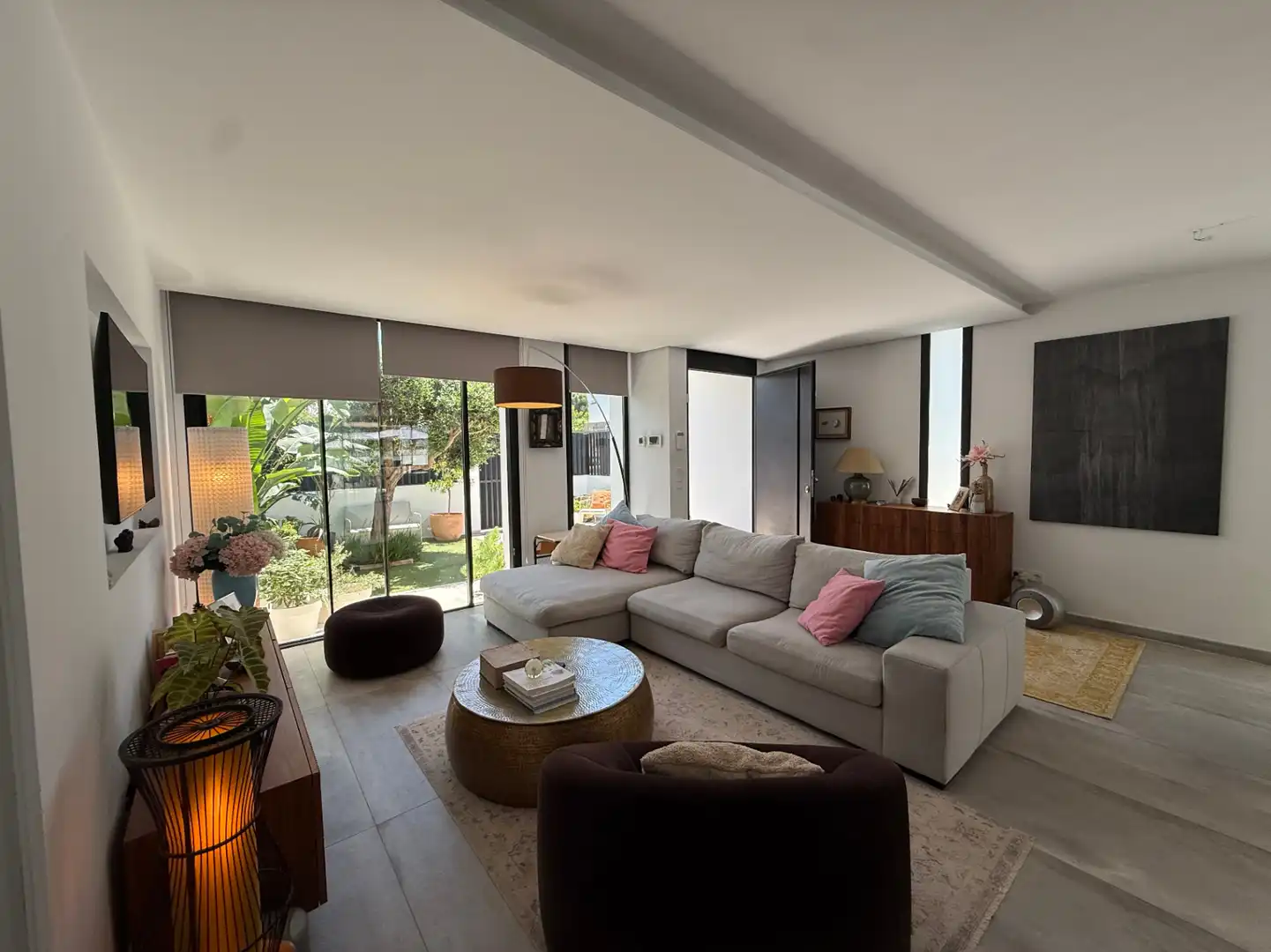 Living room of Houses for sale in Santa Eulària des Riu  with Air Conditioner, Heating and Terrace