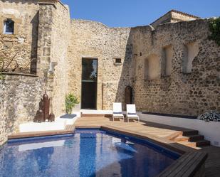 Swimming pool of Country house for sale in Viladasens