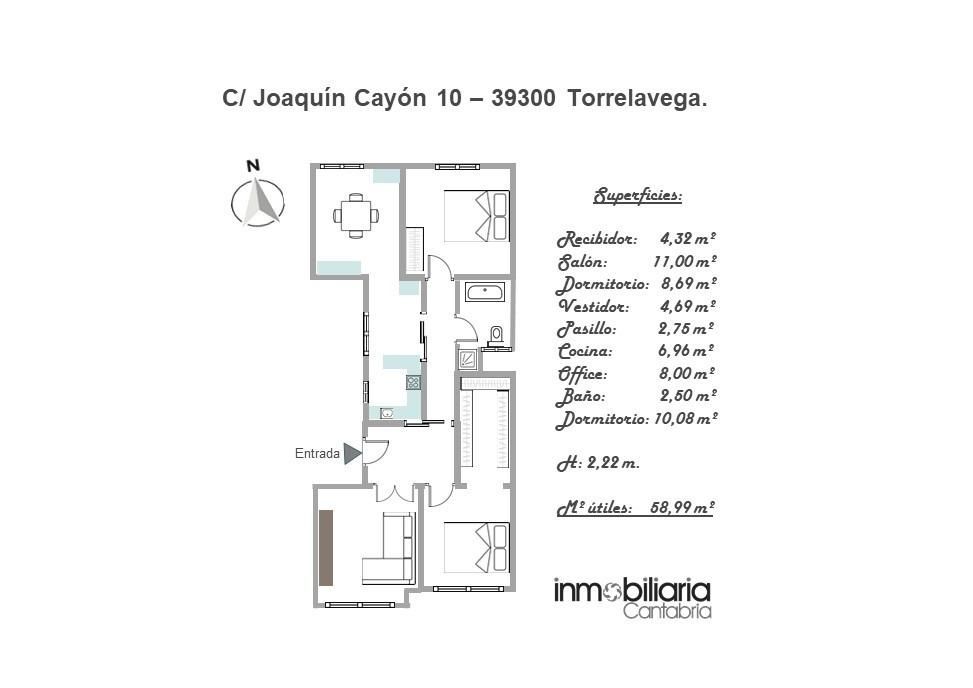 Piso en venta en Torrelavega  con Calefacción y Parquet