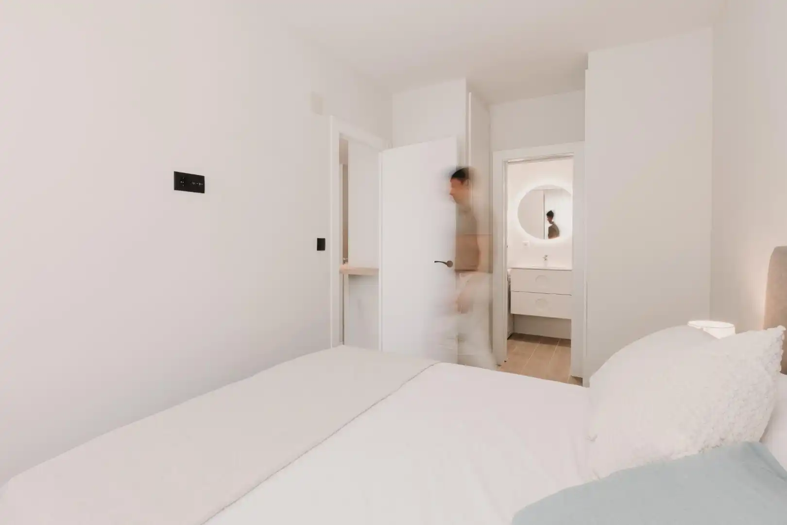 Bedroom of Apartments for rent in Murcia  with Air Conditioner, Furnished and Balcony
