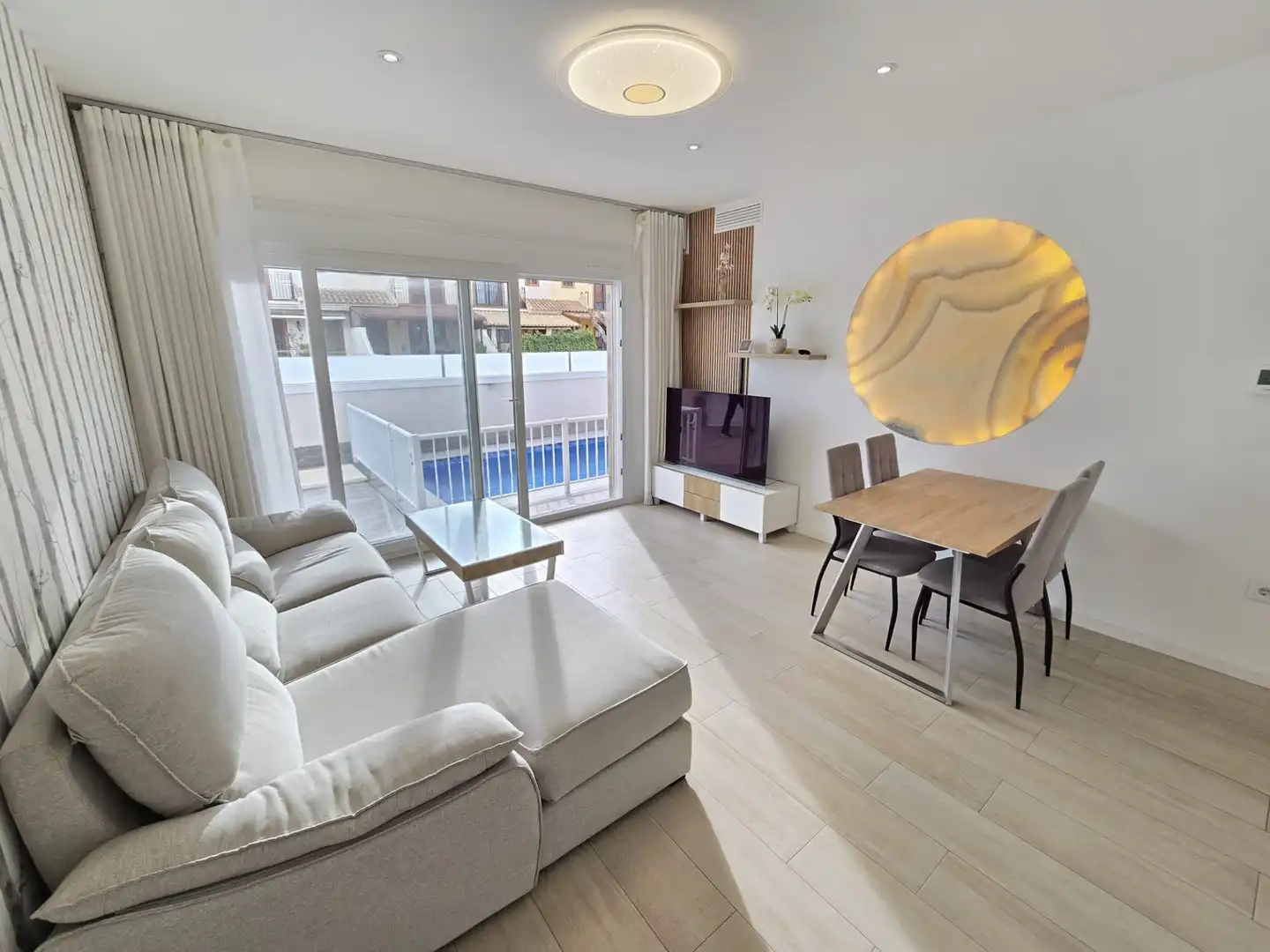Living room of Houses for sale in Pilar de la Horadada  with Air Conditioner, Private garden and Terrace