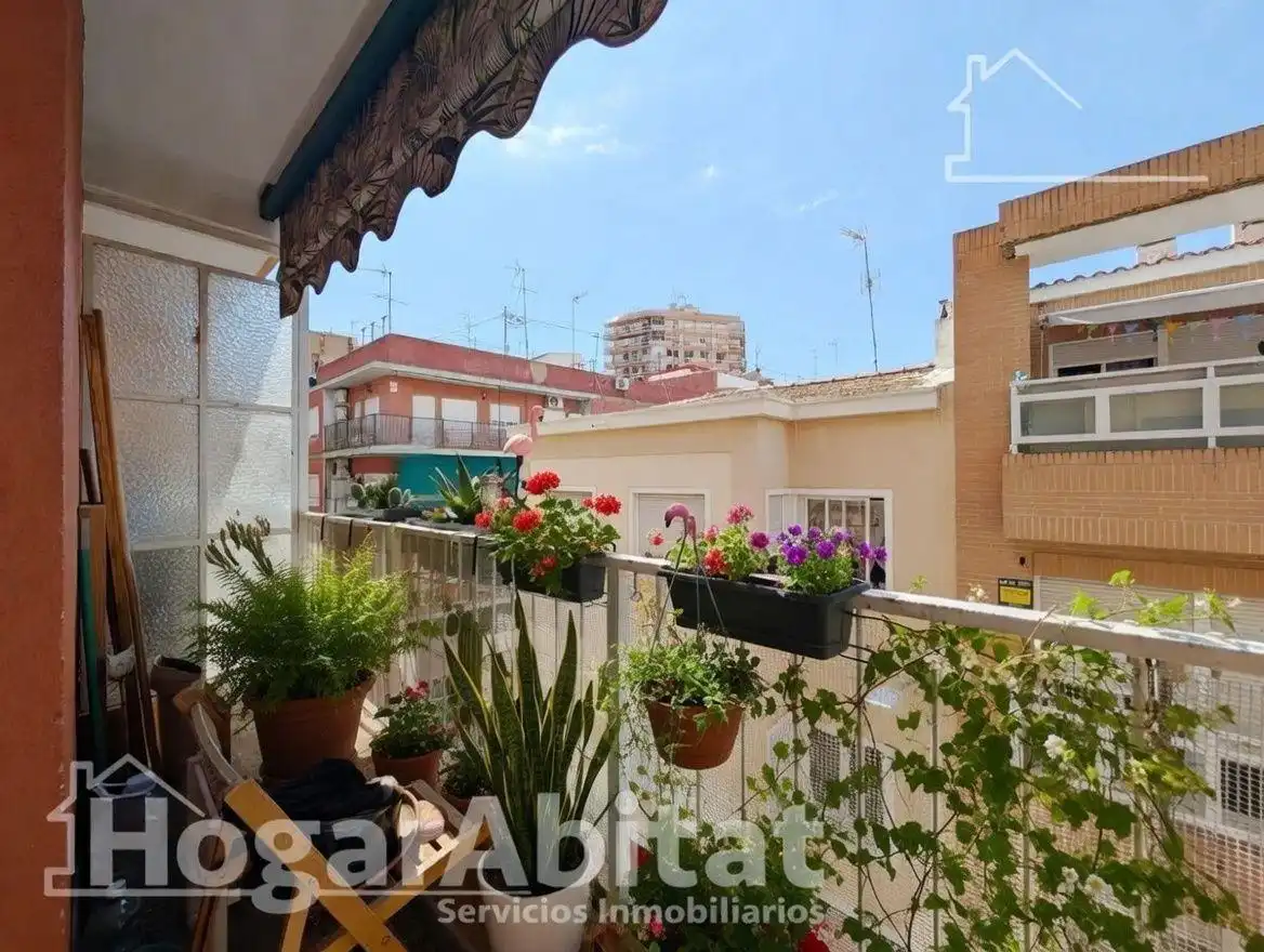 Balcony of Flat for sale in Alicante / Alacant  with Air Conditioner, Heating and Furnished