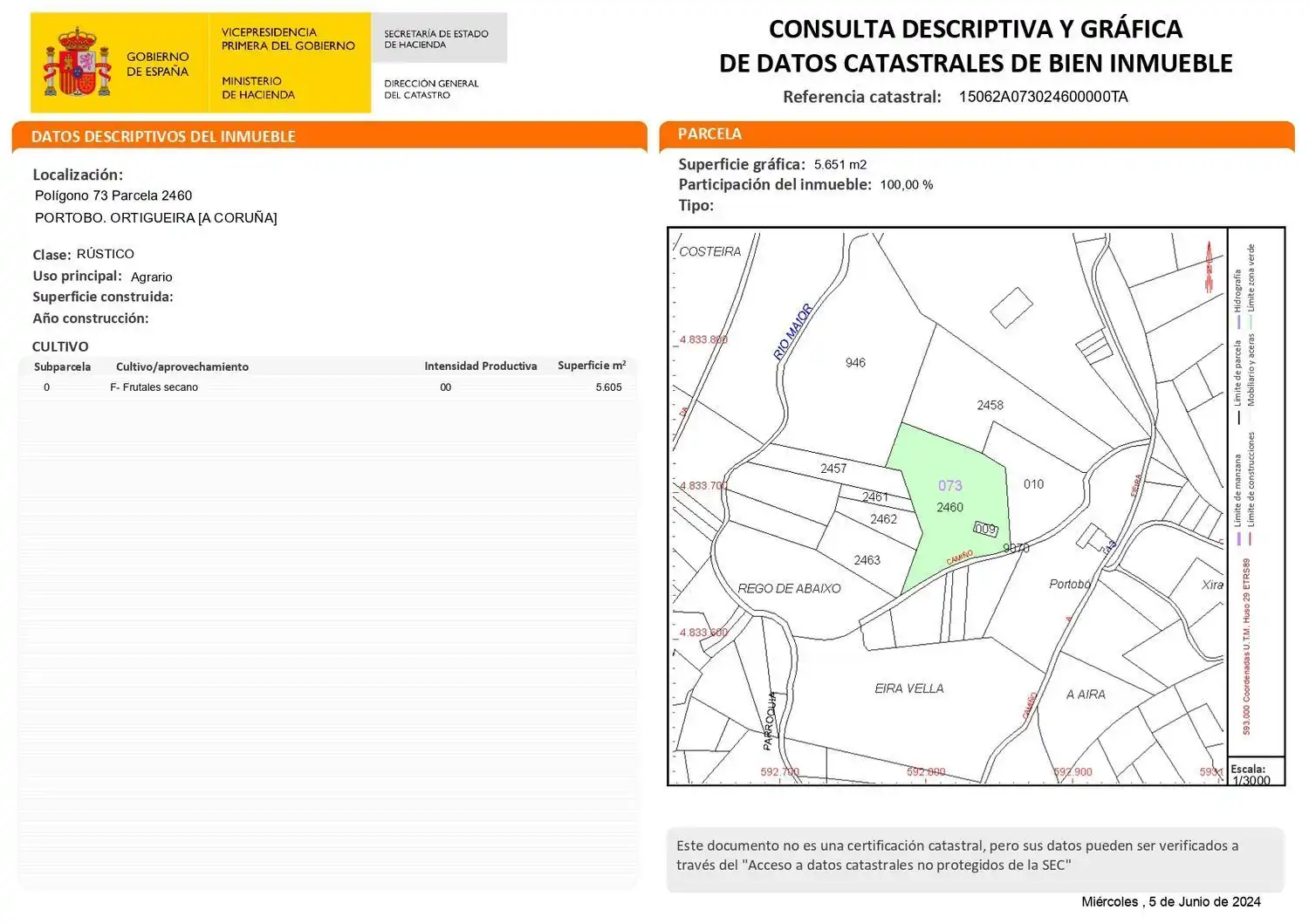 Casa rústica amb jardí en venda a Lugar Portobo 1, imagen 26