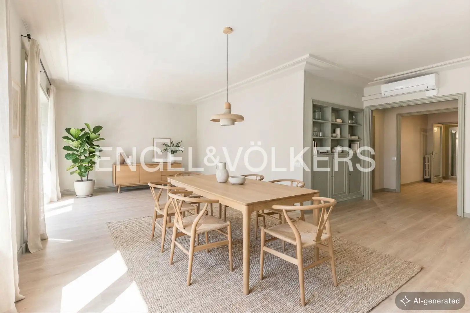 Esszimmer von Wohnung zum Verkauf in Barcelona mit Klimaanlage, Heizung und Parkett