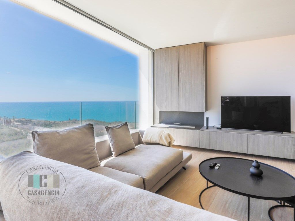 Sala d'estar de Àtic en venda en Oropesa del Mar / Orpesa amb Aire condicionat, Terrassa i Forn