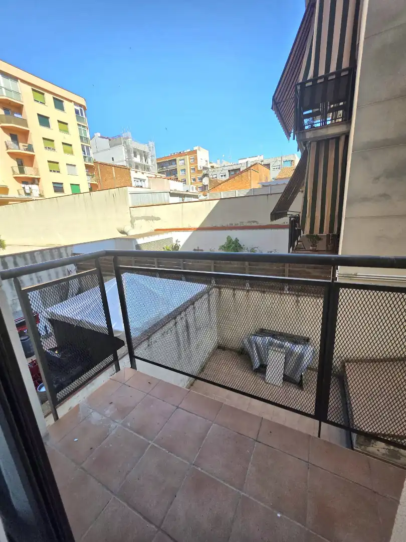 Terraza de Piso de alquiler en Sabadell con Calefacción, Parquet y Amueblado