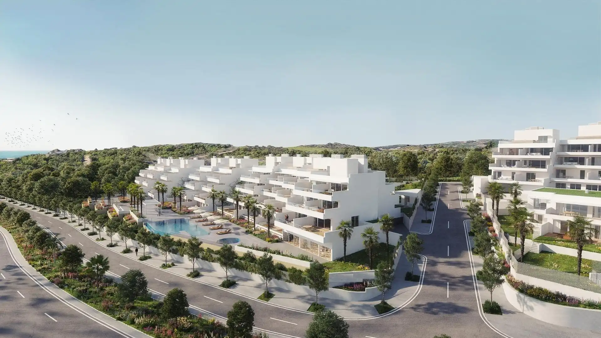 Vista exterior de Ático en venta en Estepona con Aire acondicionado, Calefacción y Terraza