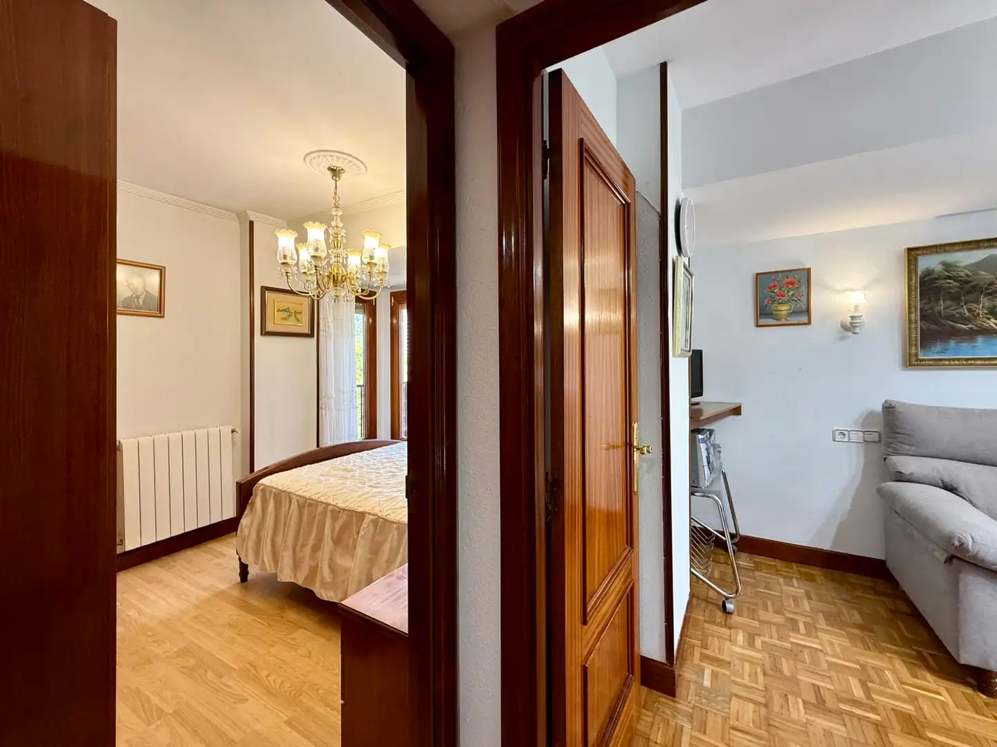 Schlafzimmer von Wohnung zum Verkauf in Donostia - San Sebastián  mit Heizung, Terrasse und Möbliert