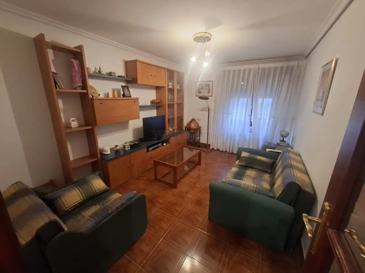 Sala de estar de Apartamento en venta en Vitoria - Gasteiz con Calefacción, Parquet y Terraza