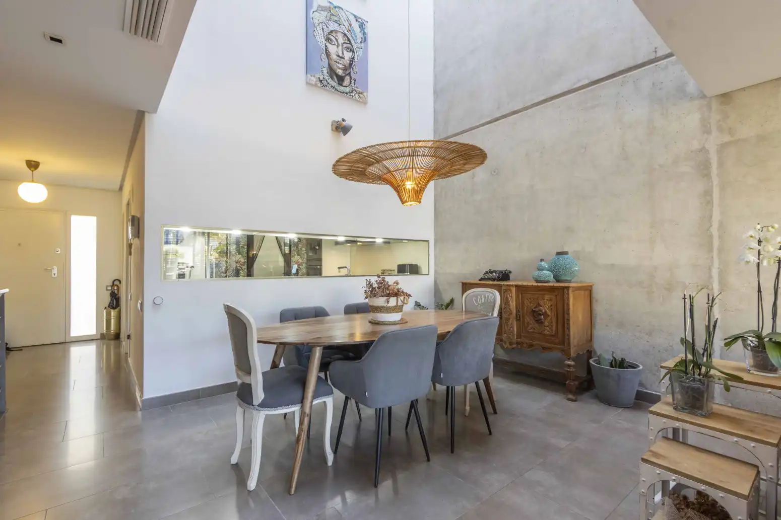 Dining room of Houses for sale in La Pobla de Farnals  with Air Conditioner, Heating and Private garden