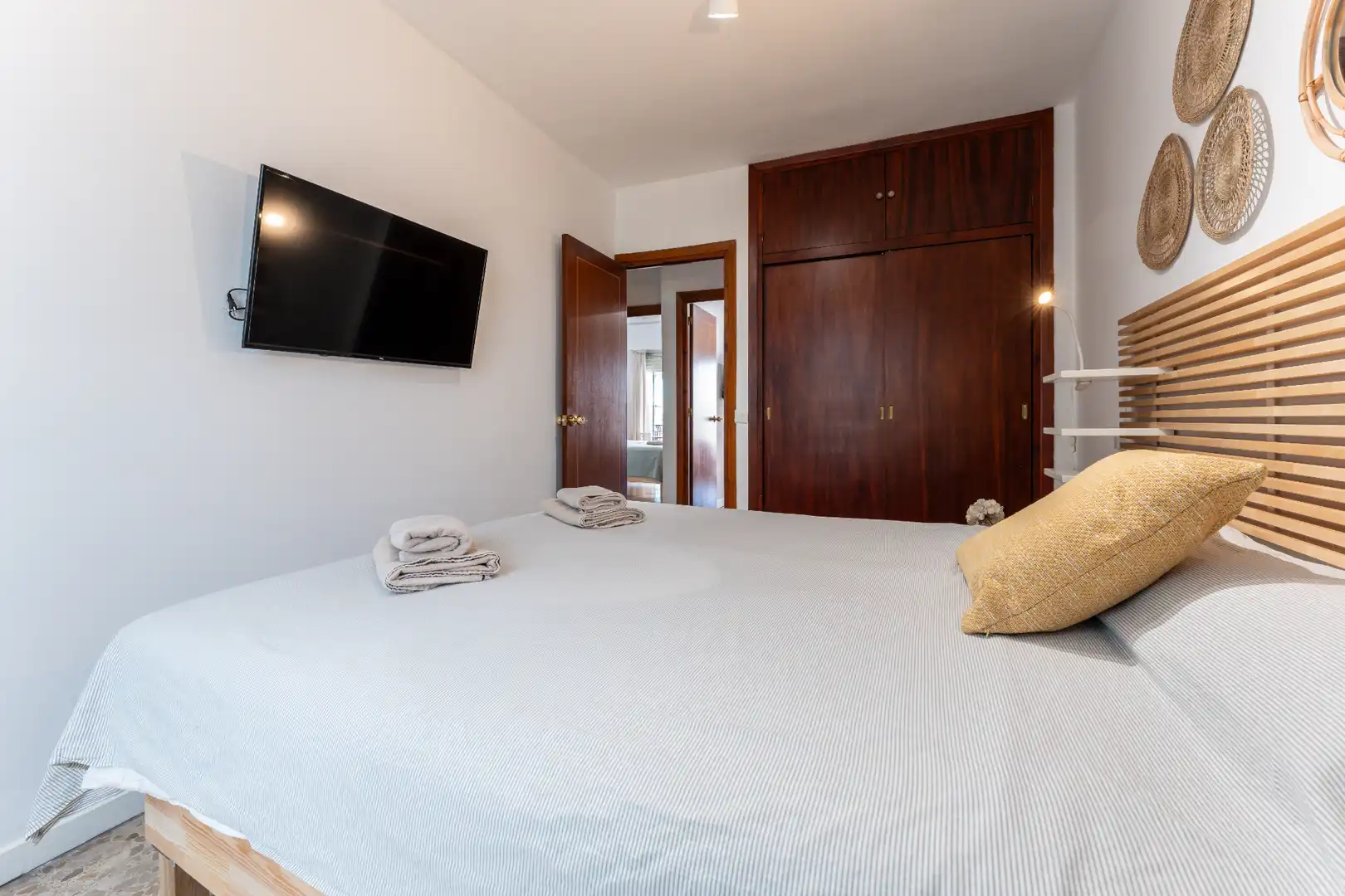 Schlafzimmer von Wohnung zum Verkauf in Málaga mit Klimaanlage, Heizung und Terrasse