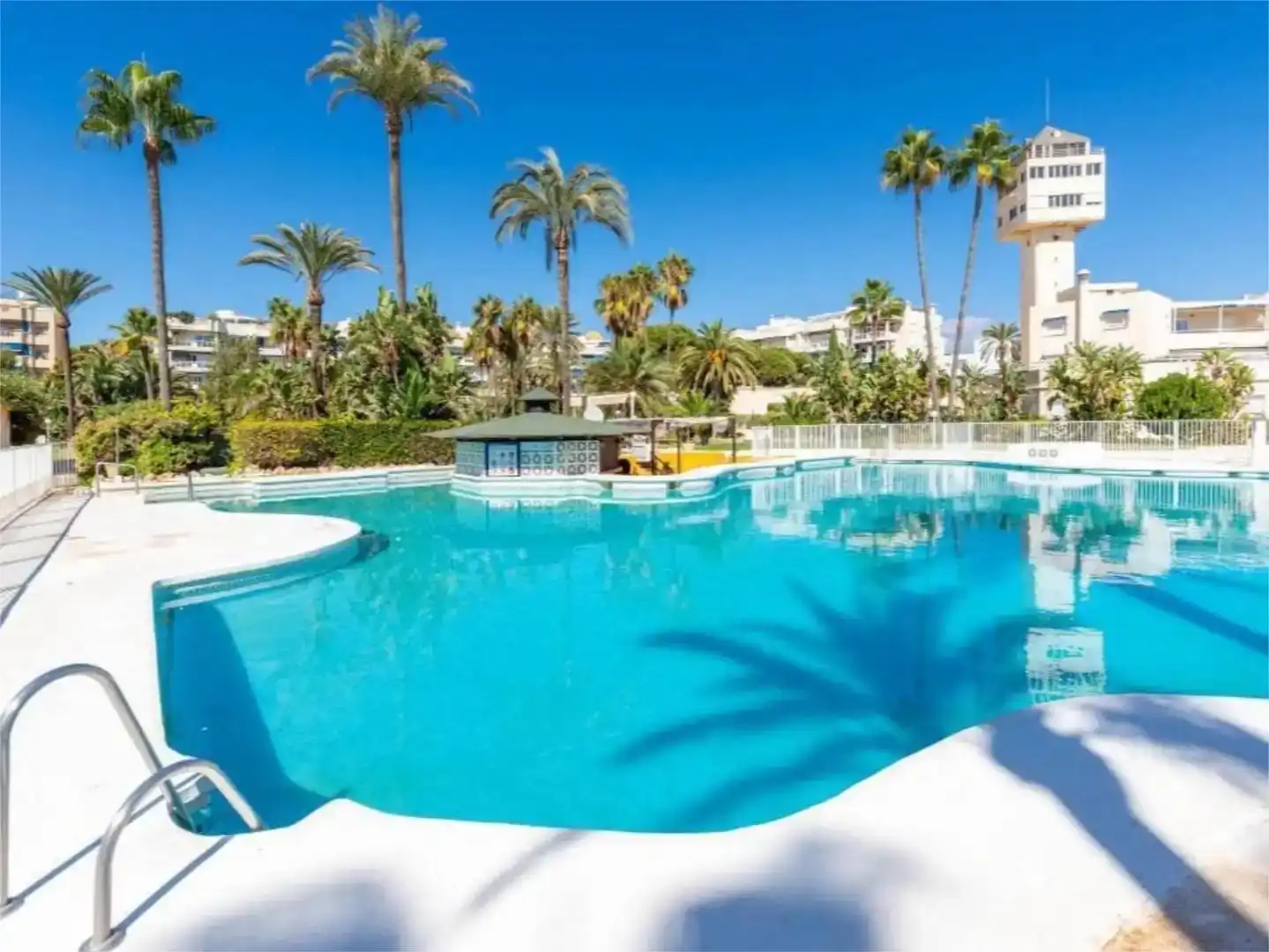Swimming pool of Attic for rent in Torremolinos  with Air Conditioner, Private garden and Terrace