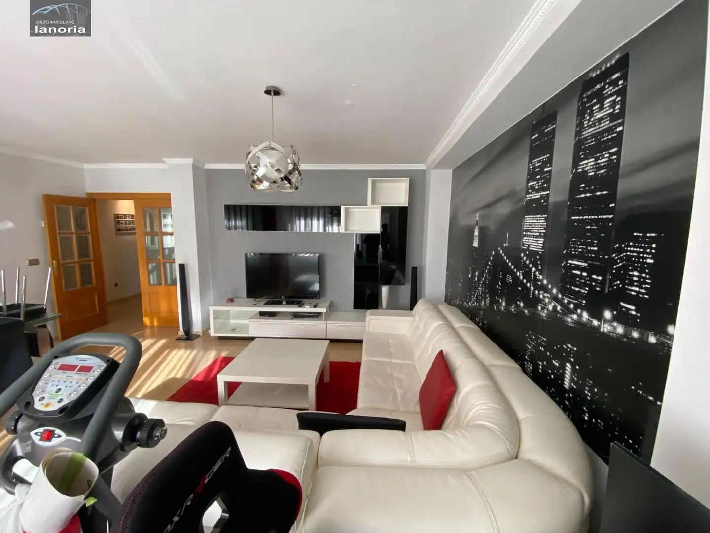 Sala de estar de Ático en venta en Albacete con Calefacción, Terraza y Amueblado