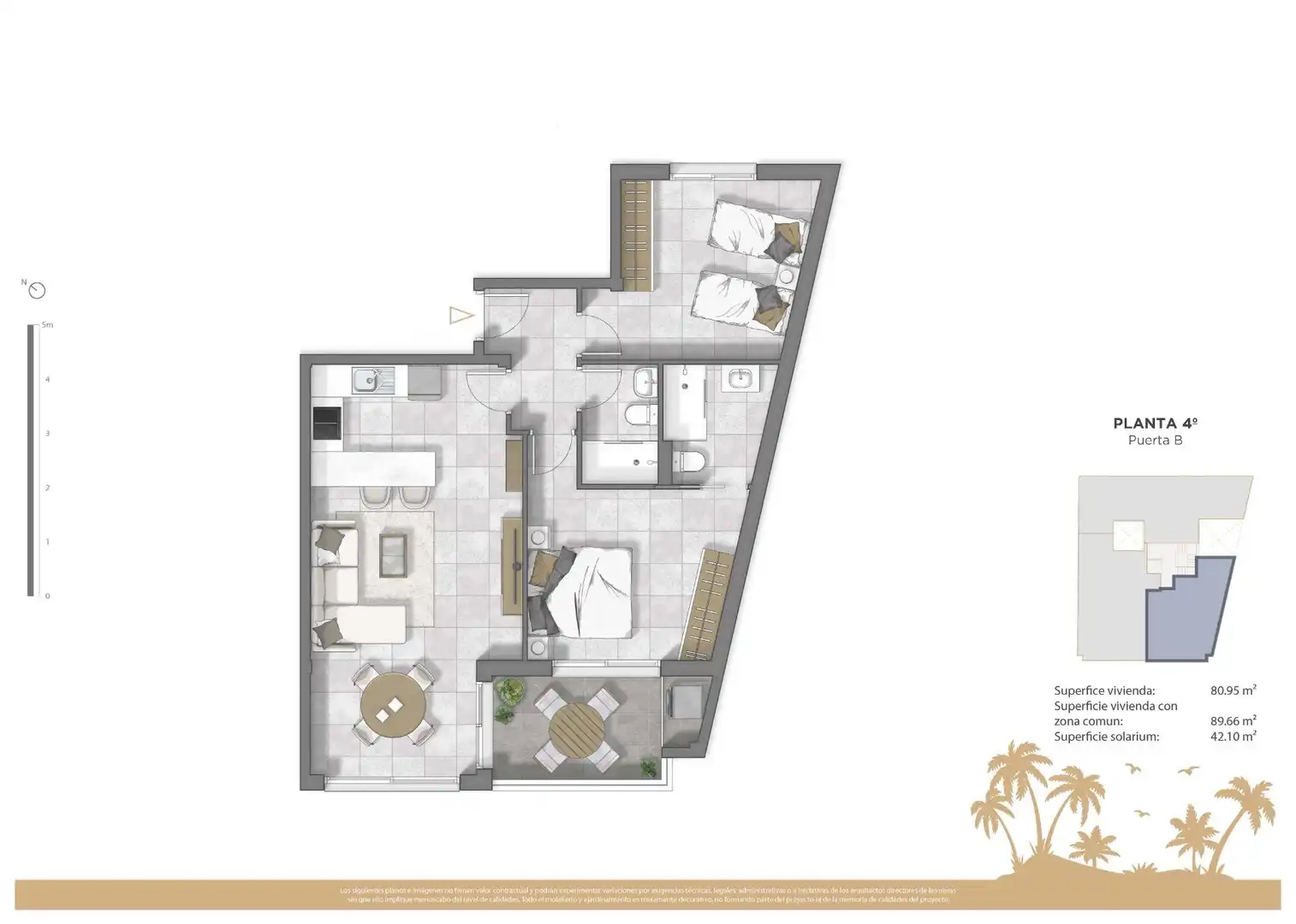 Penthouse mit Pool zum Verkauf in Pueblo, imagen 8