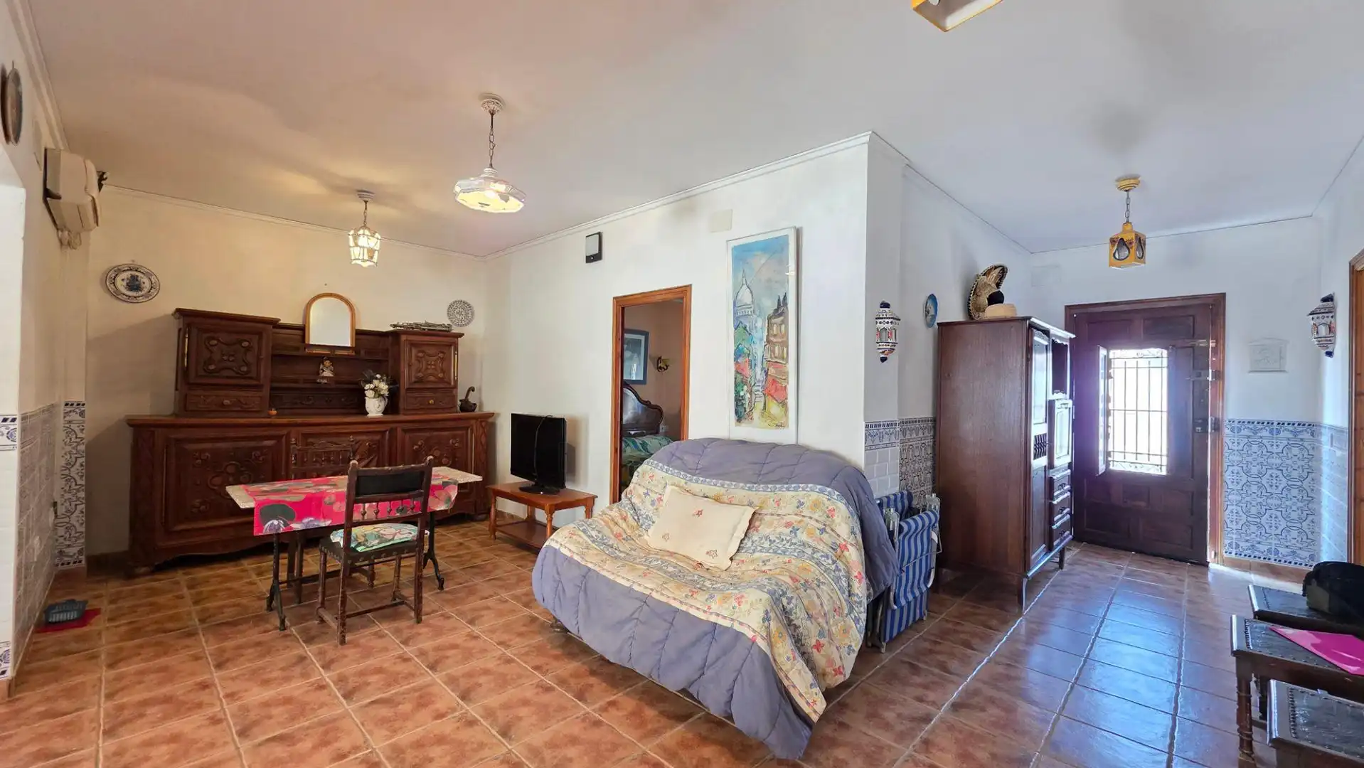 Sala de estar de Casa o chalet en venta en Daimús con Aire acondicionado, Jardín privado y Terraza