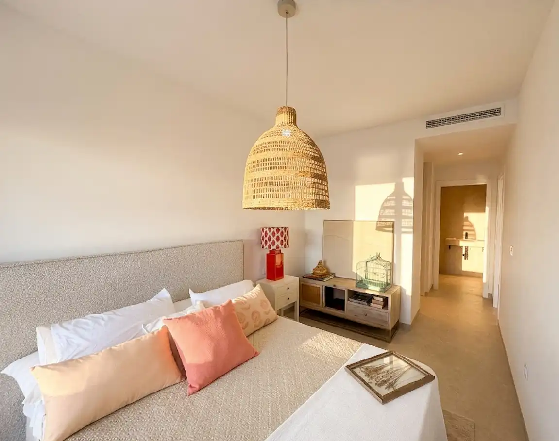 Schlafzimmer von Wohnung zum Verkauf in Cartagena mit Klimaanlage, Heizung und Terrasse