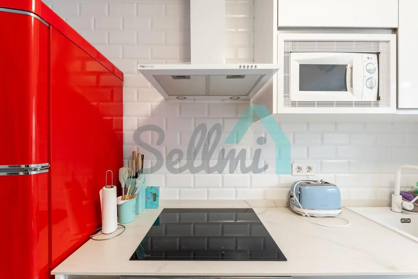 Kitchen of Flat for rent in Gijón   with Heating, Parquet flooring and Furnished