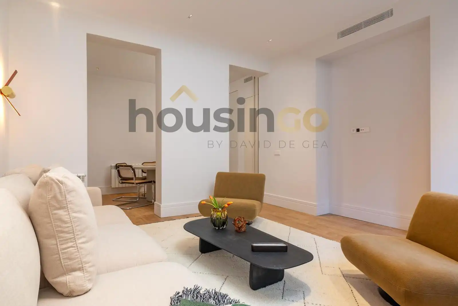Wohnzimmer von Wohnung zum Verkauf in Madrid mit Klimaanlage, Heizung und Terrasse