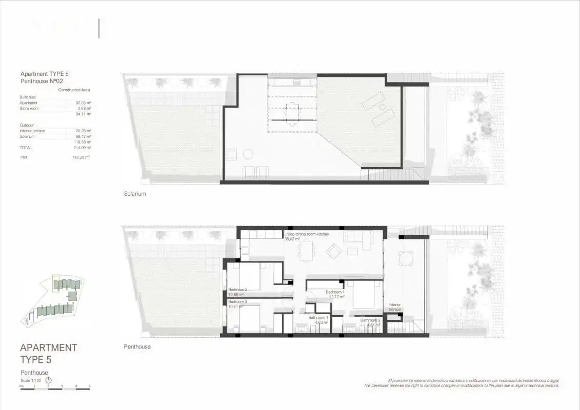 Apartament amb terrassa en venda a San Javier ciudad, imagen 11