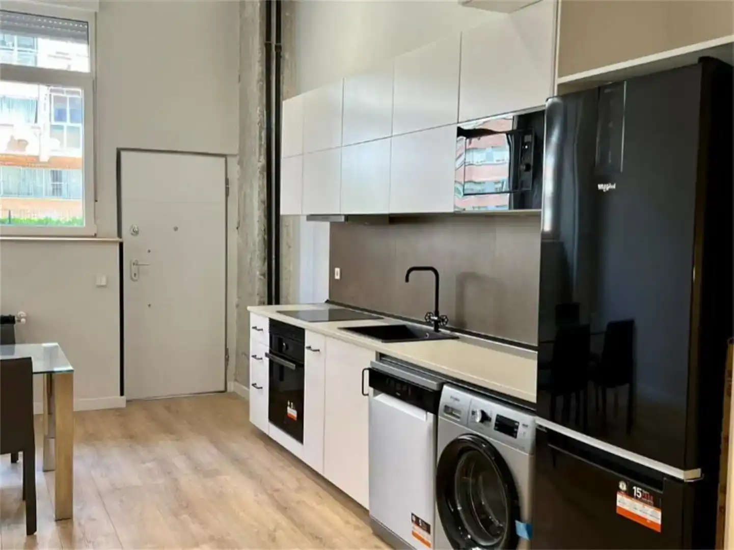 Kitchen of Flat for sale in  Madrid Capital  with Air Conditioner
