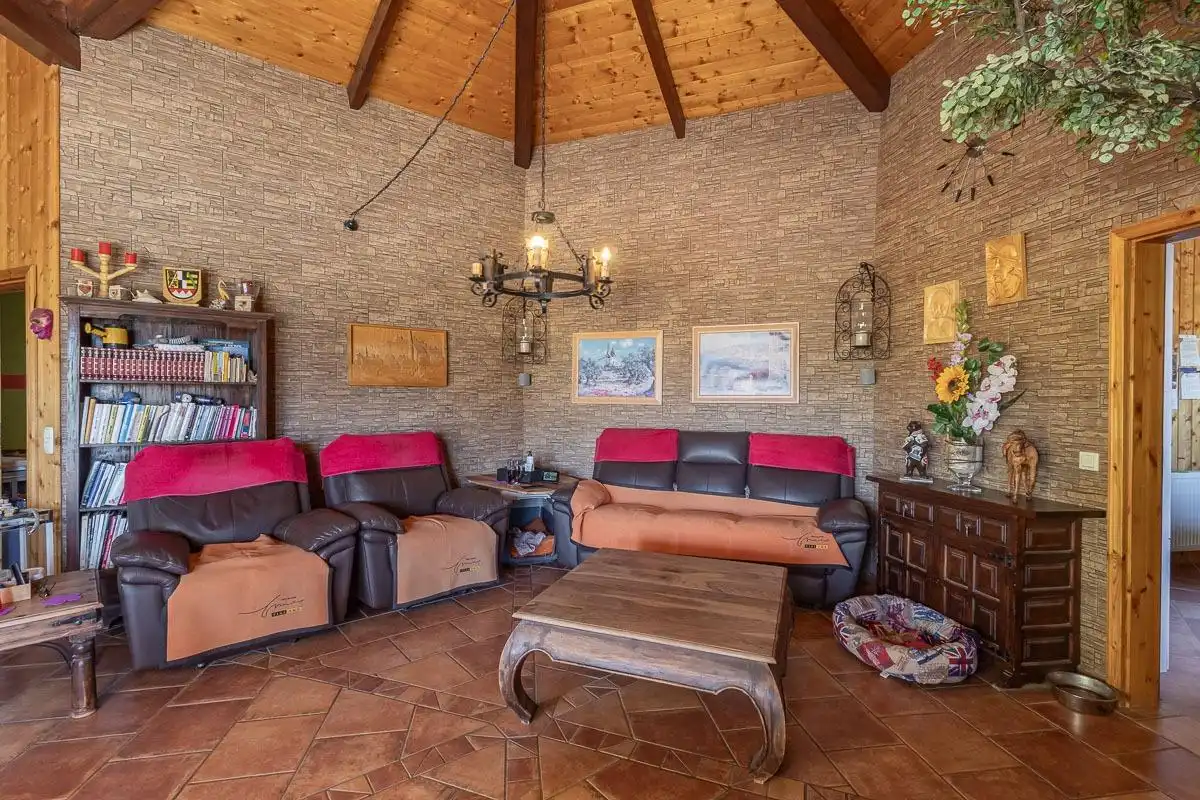 Sala de estar de Casa o chalet en venta en Fornes con Calefacción, Jardín privado y Piscina