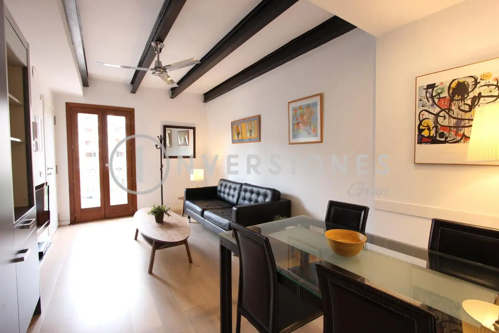 Wohnzimmer von Wohnung zum Verkauf in  Palma de Mallorca mit Klimaanlage, Möbliert und Balkon