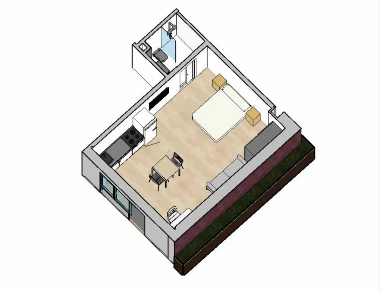 Studio avec piscine à louer à El Bosque, imagen 27