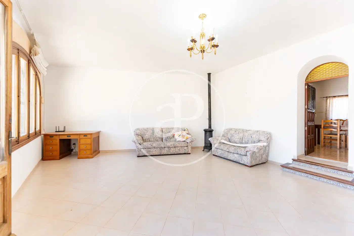 Sala d'estar de Casa adosada en venda en Lloret de Vistalegre amb Aire condicionat, Calefacció i Jardí privat