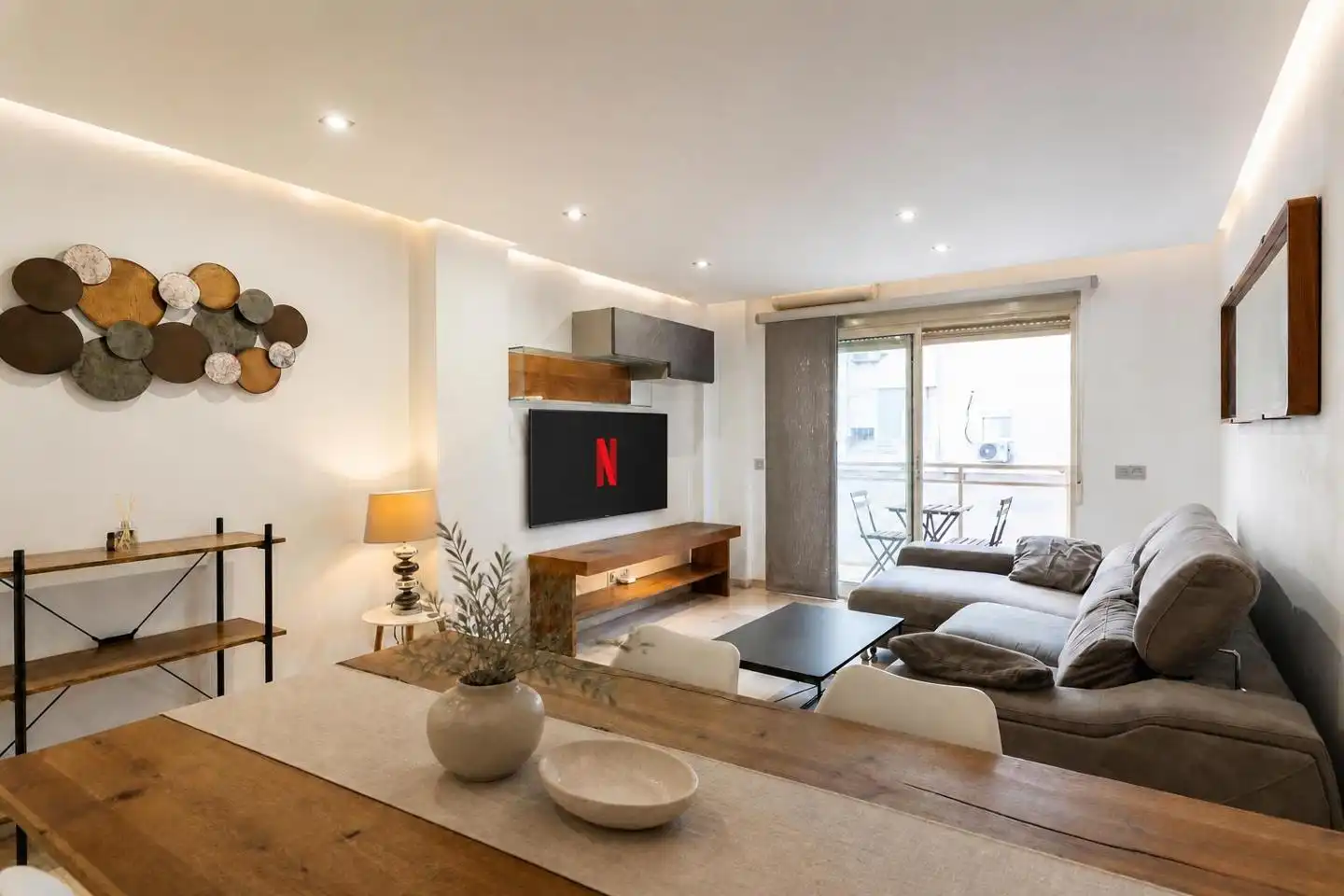 Wohnzimmer von Maisonette zum Verkauf in Santa Pola mit Klimaanlage, Terrasse und Möbliert
