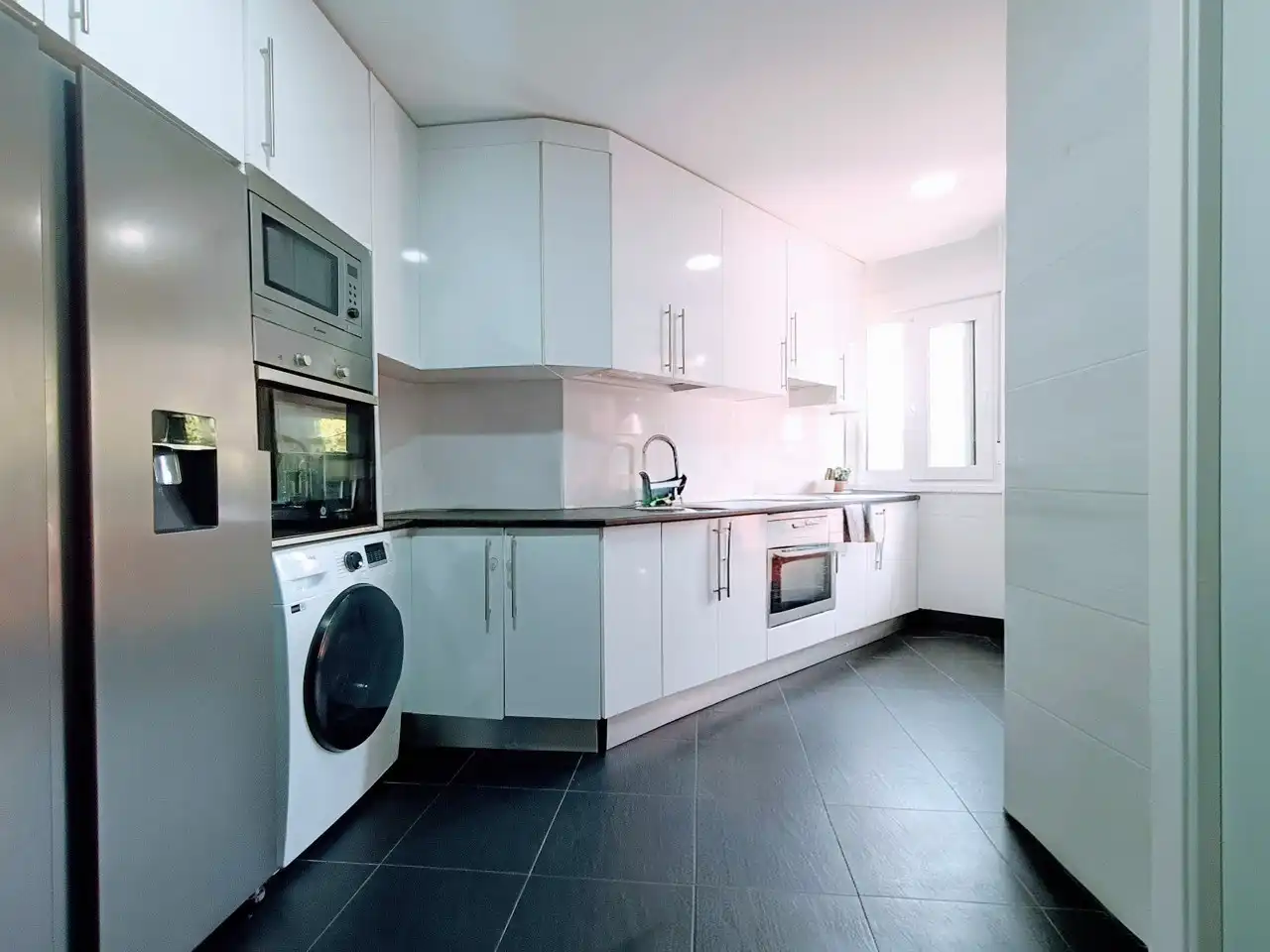 Cocina de Piso de alquiler en Madrid con Aire acondicionado, Calefacción y Parquet