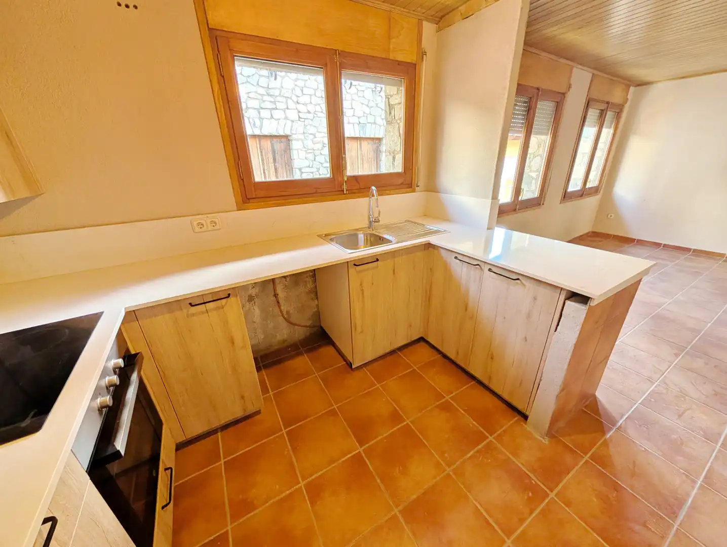 Cocina de Apartamento en venta en Vilallonga de Ter