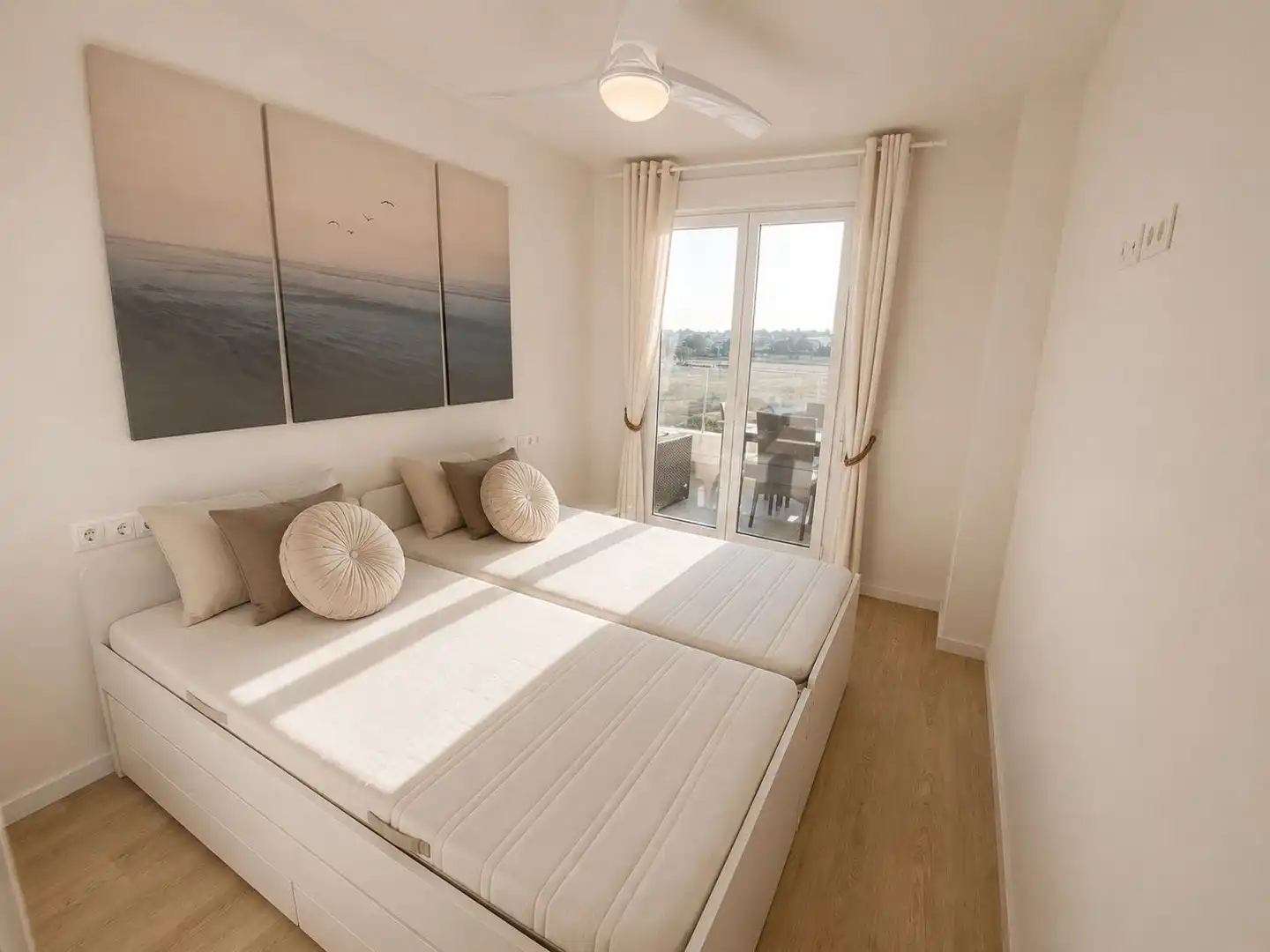 Bedroom of Apartments for rent in Marbella  with Air Conditioner, Heating and Terrace
