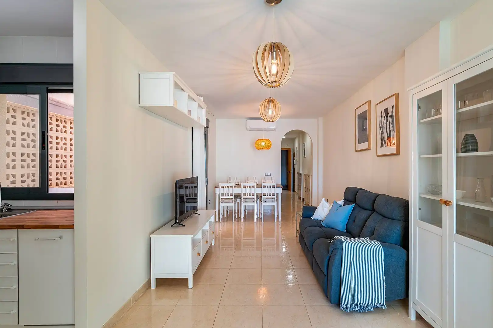 Living room of Flat for sale in Vícar  with Air Conditioner, Heating and Private garden
