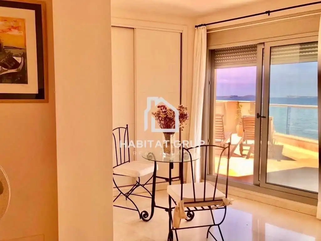 Balcony of Attic for rent in Sant Antoni de Portmany  with Air Conditioner, Heating and Terrace