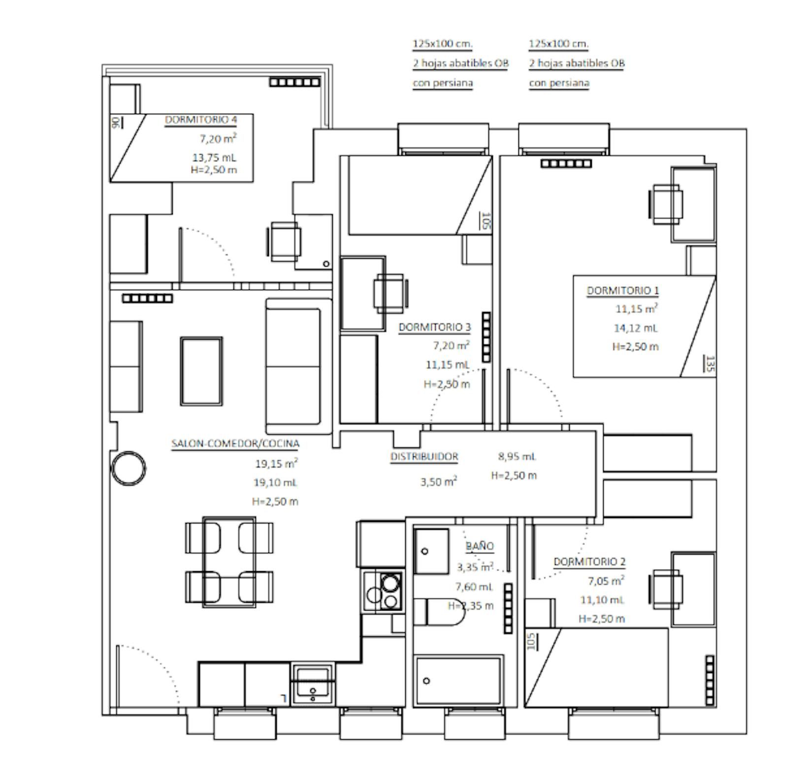 Piso de alquiler en  Madrid Capital con Calefacción, Amueblado y Lavadora